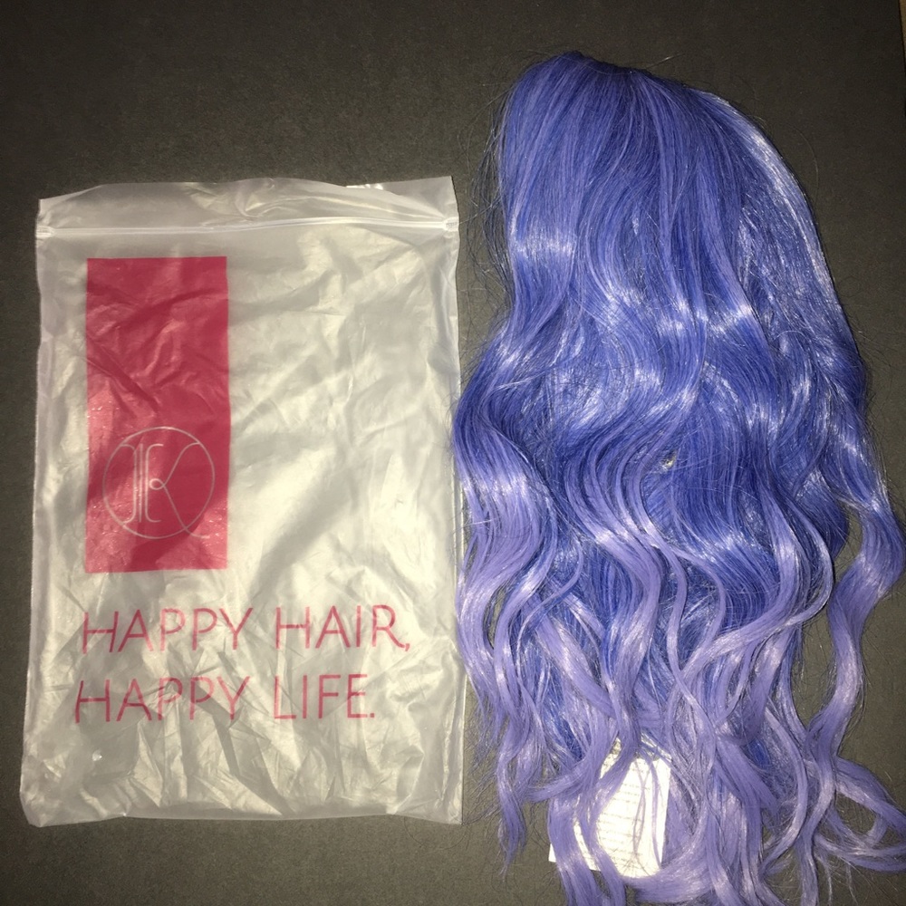 Happy Hair,Happy life blue wig
